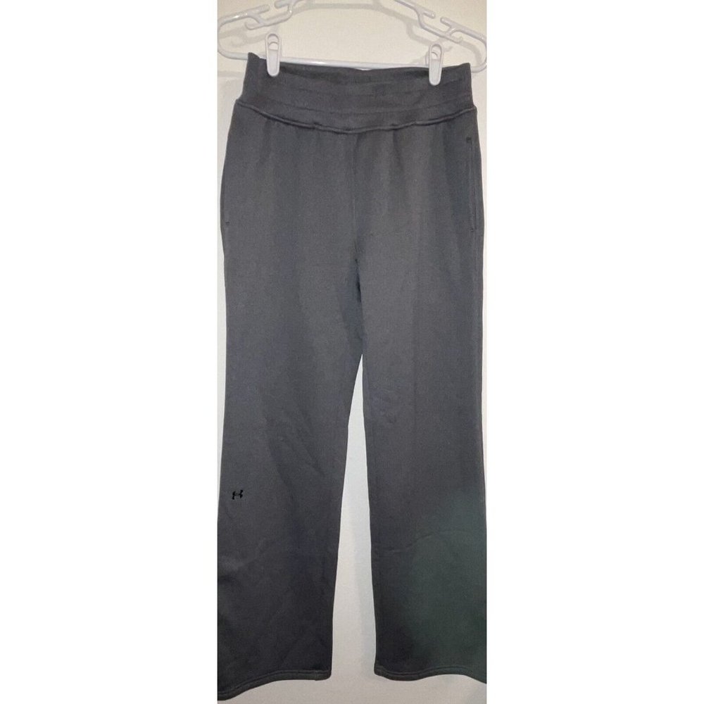 Under Armour Fleece Sweat Pants Pull On Stretchy Waist Mens S Small Gray - Picture 2 of 6